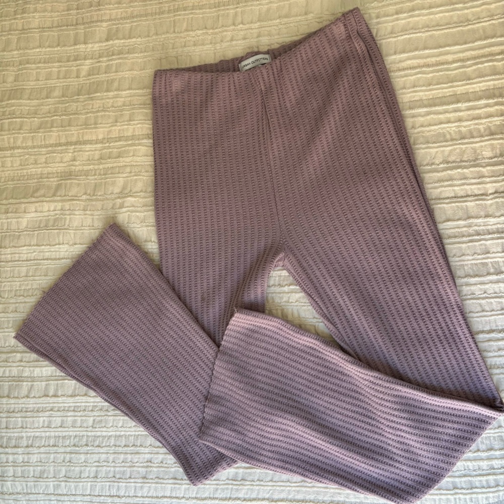 Urban Outfitters Waffle Knit Flare Pants